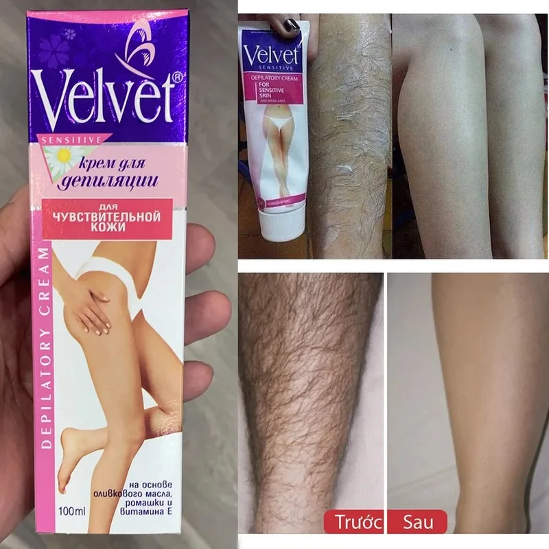Kem tẩy lông giúp làm sạch vùng lông rộng nhanh chóng mà không cần dao cạo