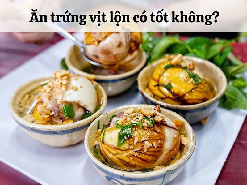 Ăn trứng vịt lộn có tốt không: Lợi ích, lưu ý khi dùng đúng
